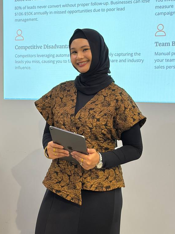 Hazirah, webinar presenter